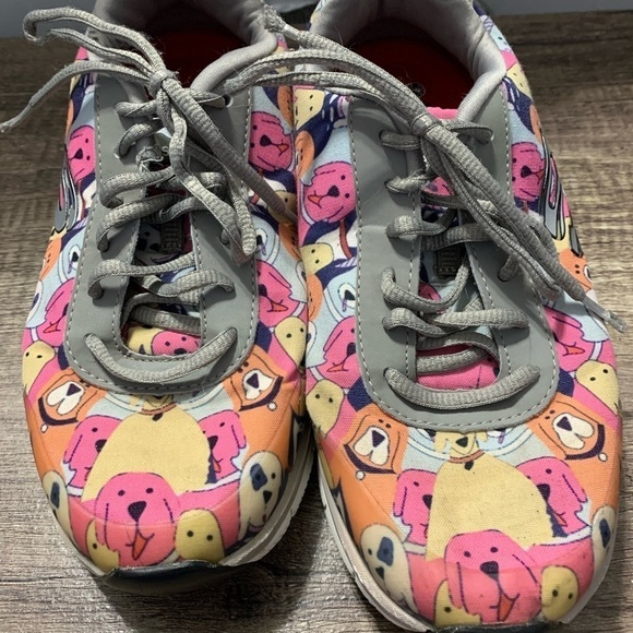 Skechers Relaxed Fit Air-Cooled Work Slip Resistant Dog Print Sneaker - Picture 5 of 10